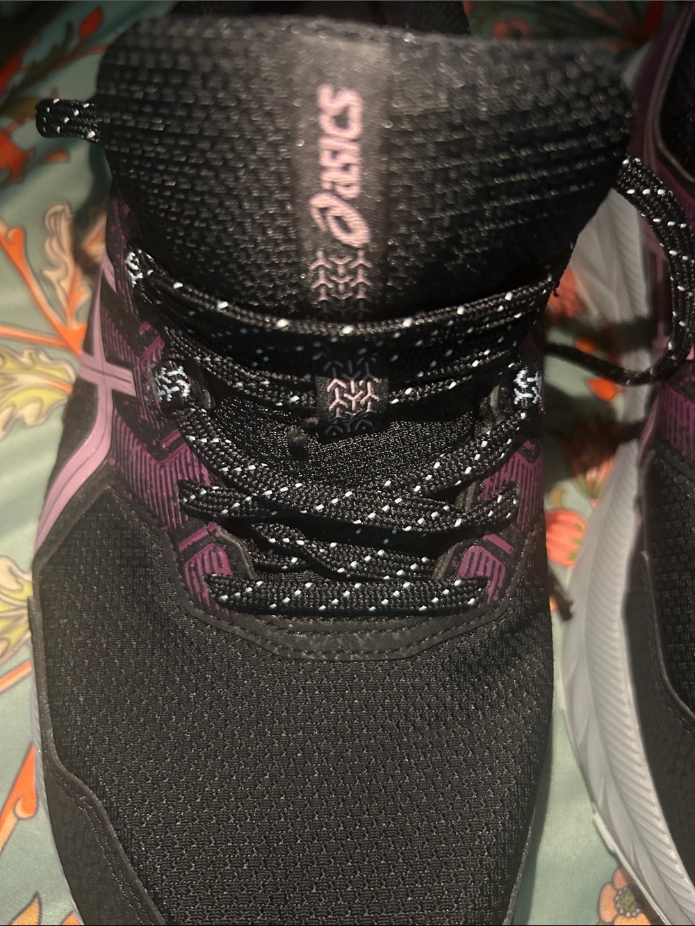 ASICS Women's Black and Pink Athletic Shoes - Picture 8 of 8